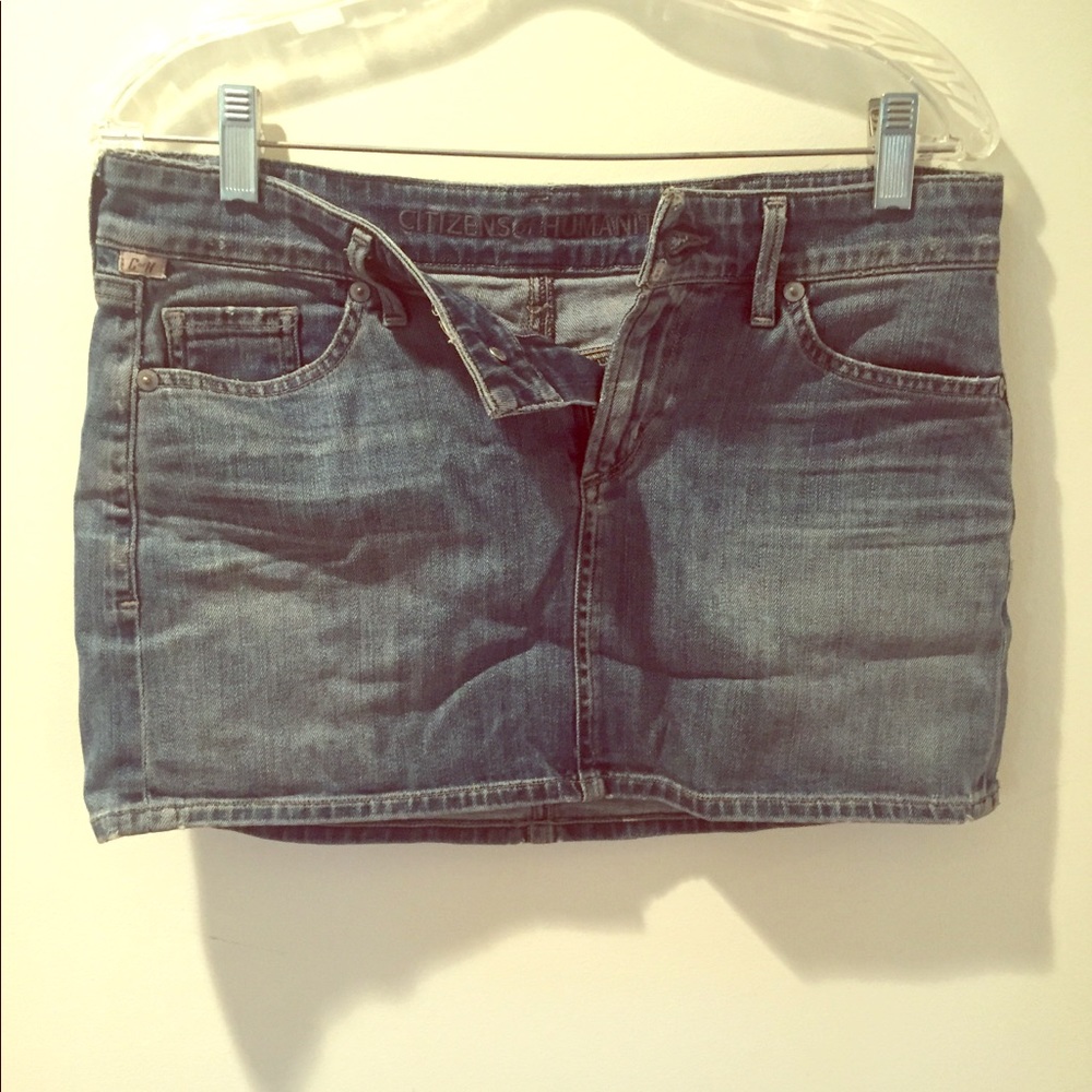 Woman’s  blue jean skirt